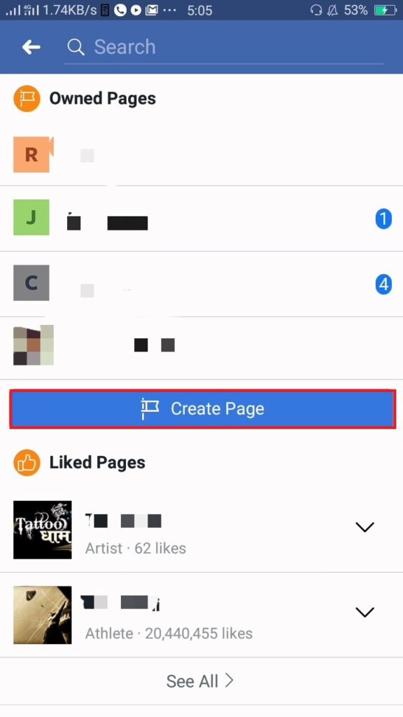 Create Facebook pages